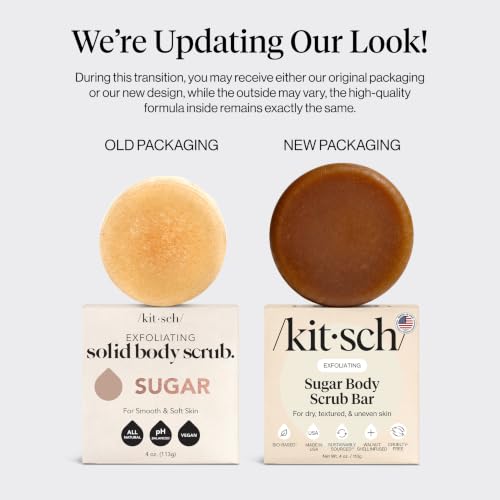 Image 3 of Kitsch Exfoliating Sugar Scrub Body Wash Bar Soap – 4 oz