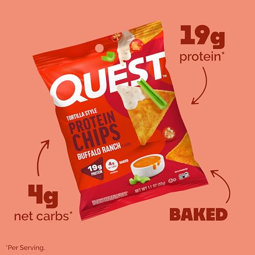 Image 3 of Quest Nutrition Buffalo Ranch Tortilla Style Protein Chips, 4 Count