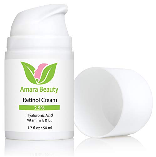 Image 2 of Retinol Cream for Face 2.5% with Hyaluronic Acid & Vitamins E & B5, 1.7 fl. oz.