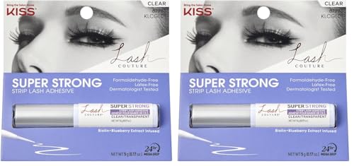 Image 4 of Clear / 0.34 Fluid Ounces / 0.34 Ounces for the product KISS Lash Couture Super Strong Strip Lash Adhesive