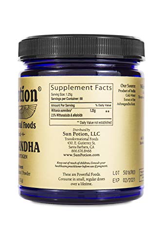 Image 2 of Sun Potion Ashwagandha Root Extract Powder 111g