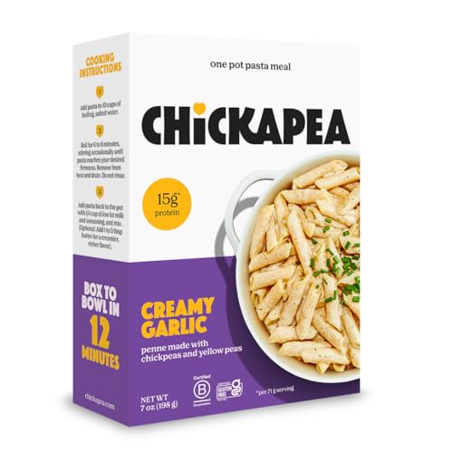 Image 1 of Default Title for the product Chickapea One Pot Chickpea Pasta - Creamy Garlic - 7 oz (Pack of 1)