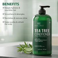 Thumbnail for Image 3 of Botanic Hearth Tea Tree Conditioner with Sulphate & Paraben Free - 16 Fl oz