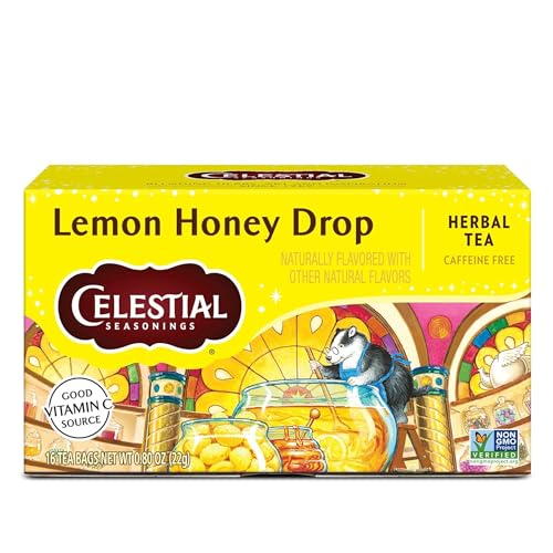 Image 1 of Default Title for the product Celestial Seasonings Lemon Honey Drop Herbal Tea, 16 Tea Bags Box