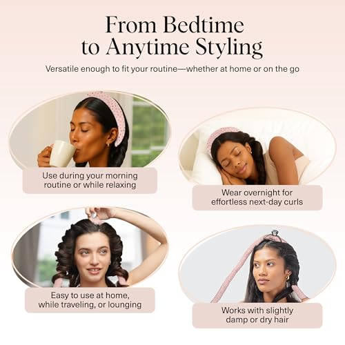 Image 6 of Kitsch Satin Heatless Curls Overnight Set - Micro Dot