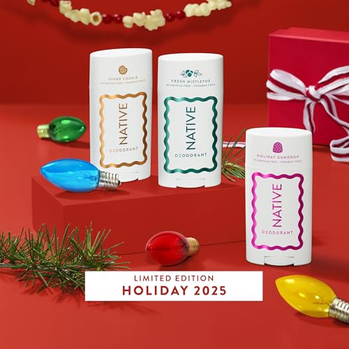 Image 5 of Native Deodorant, Holiday Edition, Fresh Mistletoe Scent, 72 Hour Odor Control, Aluminum Free with Baking Soda