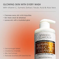 Thumbnail for Image 2 of Advanced Clinicals Gentle Vitamin C Face Wash For Women & Men, 11.75 Fl Oz, 2PC