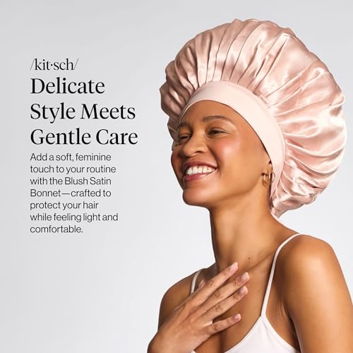 Image 10 of Kitsch XL Satin Bonnet for Sleeping