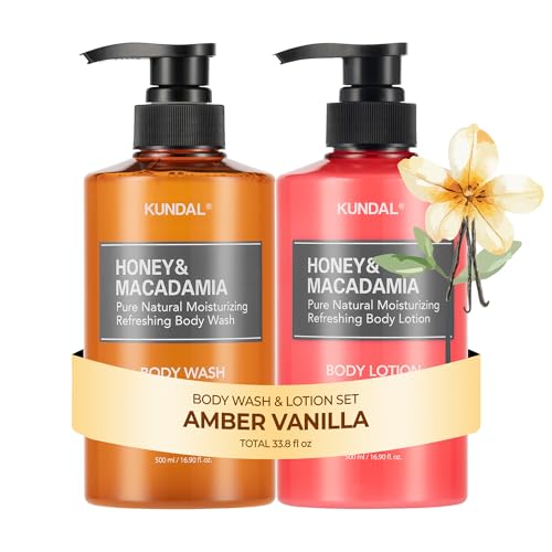 Image 5 of A. Amber Vanilla for the product KUNDAL Soymilk Body Wash and Body Cream Set
