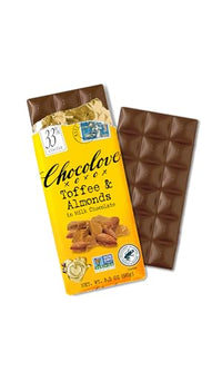 Thumbnail for Image 5 of Chocolove Milk Chocolate Bar Toffee & Almonds - 3.2 oz.