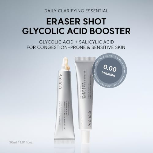 Image 2 of ARENCIA Eraser Shot Serum Glycolic Acid Booster with AHA BHA, Exfoliating Face Serum for Pore Care & Texture Refining, Lightweight Daily Skincare, 30 mL / 1.01 fl. oz.