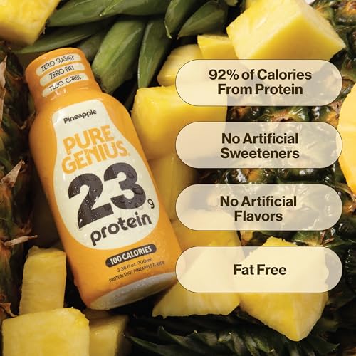 Image 5 of Pure Genius 23g Protein Shot - 100 Calories, No Sugar, No Fat - 24 Shots