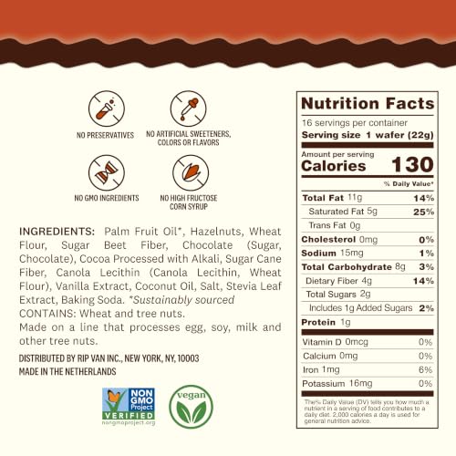 Image 2 of RIP VAN Chocolate Hazelnut Wafer Cookies, 16 Count