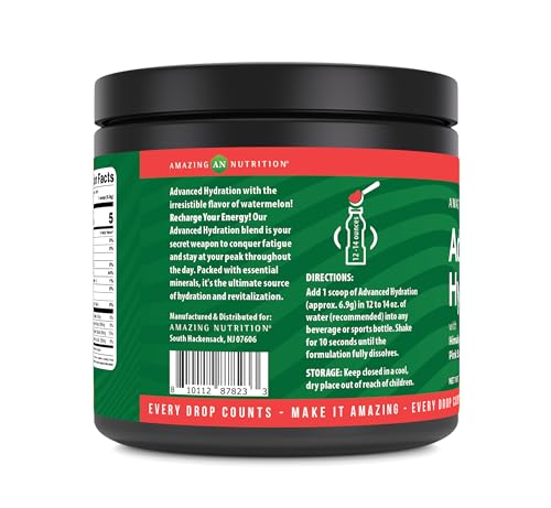 Image 3 of Amazing Nutrition Advanced Hydration Electrolyte Powder 30 Servings Natural Watermelon