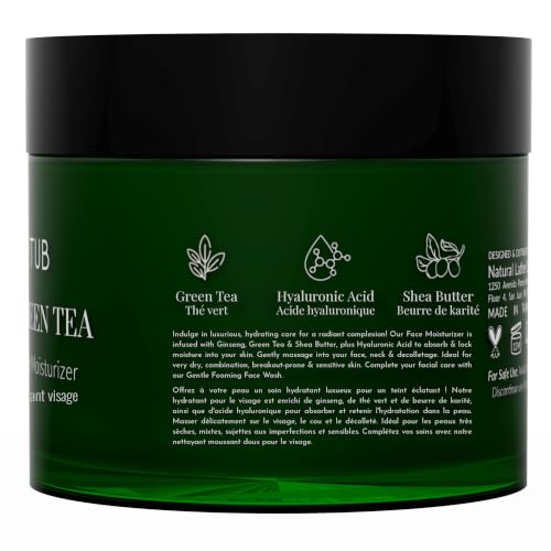Image 3 of Tree To Tub Ginseng Green Tea Face Moisturizer, Sensitive, Dry Skin, 1.7 Oz
