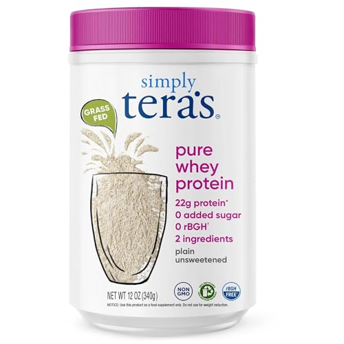 Image 1 of Default Title for the product simply tera's Pure Whey Protein Powder, Unflavored, Non-GMO, Kosher - 12 Oz
