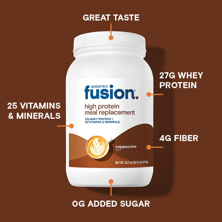 Image 3 of Bariatric Fusion High Protein Meal Replacement, Cappuccino, 30.7 oz