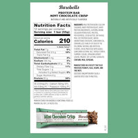Thumbnail for Image 2 of BAREBELLS Mint Chocolate Crisp Protein Bar – 20g Protein – No Added Sugar – 12 x 55g High Protein Snack