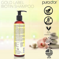 Thumbnail for Image 6 of PURA D'OR Original Gold Label Anti-Hair Thinning Biotin Shampoo, 8oz