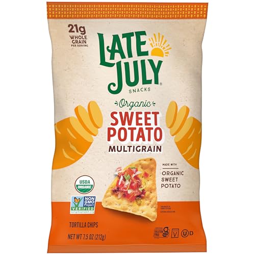 Image 7 of Late July Organic Multigrain Sweet Potato Tortilla Chips 7.5-oz. Bag