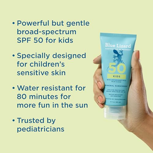 Image 2 of BLUE LIZARD Mineral SPF 50 Kids Sunscreen Lotion, 3 fl oz