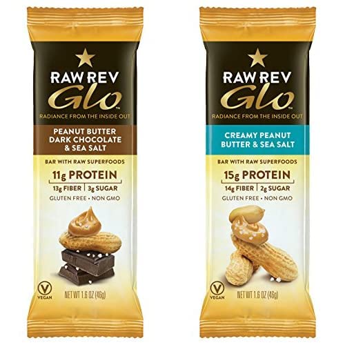 Image 1 of Default Title for the product Raw Rev Glo Vegan Favorites Variety Pack, 1.6 Oz Protein Bars, 24 Pack