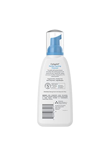 Image 2 of Cetaphil Oil Free Gentle Foaming Facial Cleanser, Sensitive Skin, 8oz, 2ct