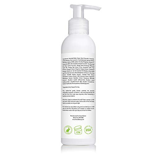 Image 3 of Amara Beauty Facial Cleanser with 15% Vitamin C, Aloe Vera, Rosehip Oil & Tea Tree Oil, 6 fl. oz.