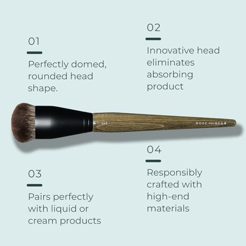 Image 4 of Rose and Ben Beauty C43 Contour & Sculpting Brush