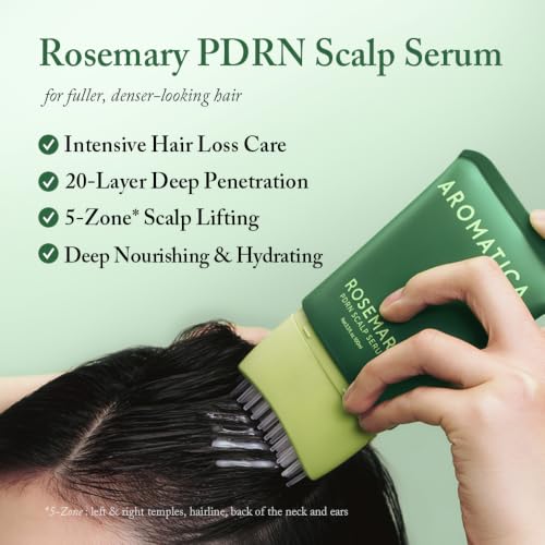 Image 2 of AROMATICA Overnight Rosemary PDRN Scalp Serum for Scalp Treatment