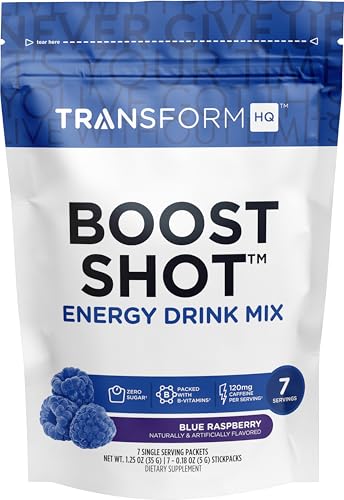 Image 4 of Blue Raspberry for the product TransformHQ Boost Shot Powder Drink Stick Packets