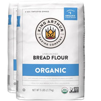 Thumbnail for Image 2 of 80 Ounce (Pack of 2) for the product King Arthur 100% Organic Bread Flour, Unbleached, 5 lb