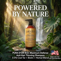 Thumbnail for Image 2 of PURA D'OR M.D. Maximum Defense Shampoo for Thinning, Dry Itchy Scalp, 16oz