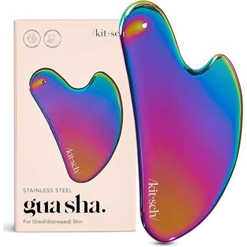 Image 2 of Irridescent for the product Kitsch Stainless Steel Guasha Tool for Face