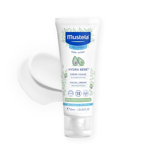 Image 1 of 1.4 Fl Oz (Pack of 1) / New Packaging for the product Mustela Hydra Bebe Face Cream – Daily Baby Moisturizer with Natural Avocado, Jojoba Oil & Shea Butter - 1.35 fl. oz.
