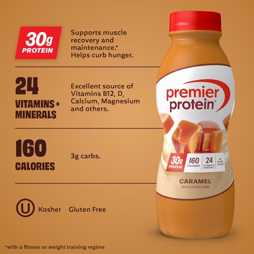 Image 2 of Premier Protein 30g High Protein Shake, Caramel, 6 Pack