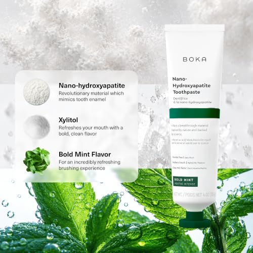 Image 4 of Boka Toothpaste - Nano Hydroxyapatite Toothpaste, Fluoride Free Toothpaste