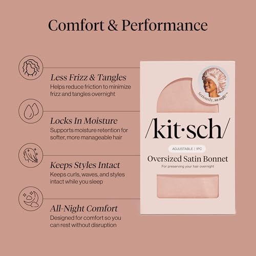 Image 11 of Kitsch XL Satin Bonnet for Sleeping