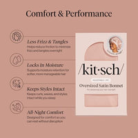 Thumbnail for Image 11 of Kitsch XL Satin Bonnet for Sleeping