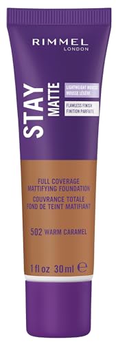 Image 8 of Warm Caramel / 1 Fl Oz (Pack of 1) for the product Rimmel Stay Matte Liquid Foundation