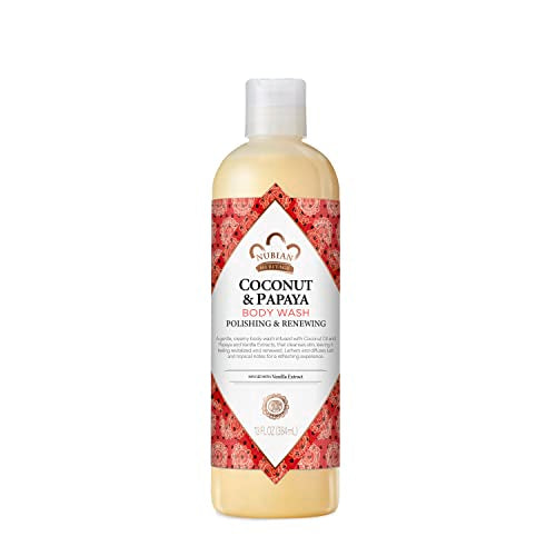 Image 1 of Default Title for the product Nubian Heritage Coconut Papaya Body Wash Cleanser 13 oz