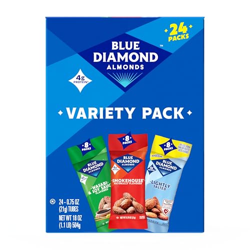 Image 1 of Default Title for the product Blue Diamond Almonds On-The-Go Variety Classic Crunch Pack, 24 Packs