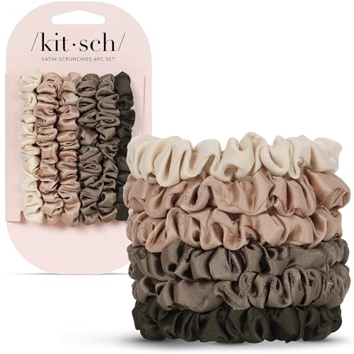 Image 8 of Eucalyptus for the product Kitsch Satin Scrunchies for Women
