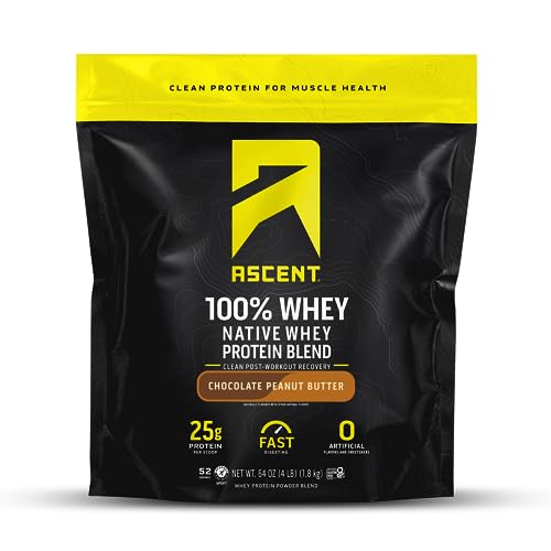 Image 1 of Default Title for the product Ascent 100% Whey Protein Powder 4 lb