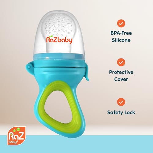 Image 5 of RAZBABY Baby Solids/Frozen Fruit Feeder Pacifier, Infant Teether Toy 6M