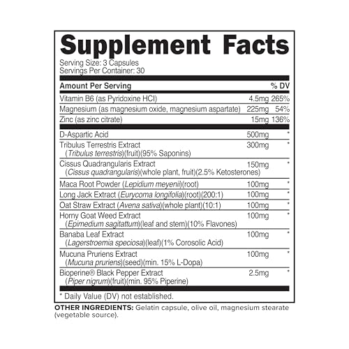 Image 6 of Primaforce Testosterone Complex 90 Capsules, 30 Servings