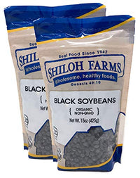 Thumbnail for Image 1 of Default Title for the product Shiloh Farms Organic Black Soybeans 2 pack - 15 ounce each