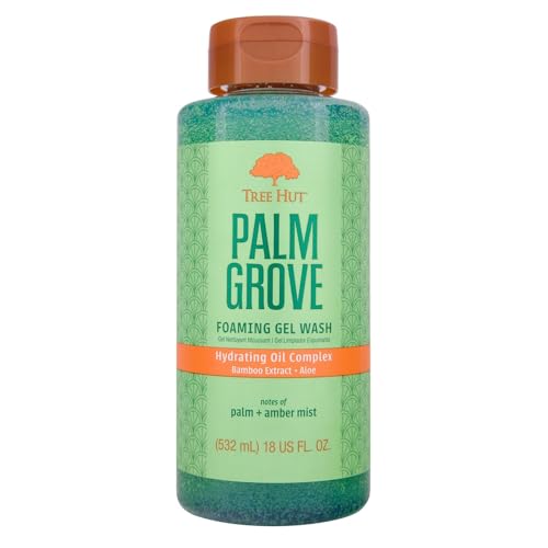 Image 3 of Palm Grove / 18 Fl Oz (Pack of 1) for the product Tree Hut Foaming Body Wash