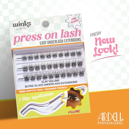 Image 2 of Ardell Winks Press On Eyelash Extensions, Volume, 30 Individual Lashes, 1 Pack