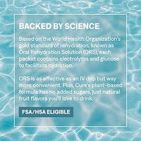 Thumbnail for Image 6 of Cure Hydration Electrolyte Drink Powder Strawberry Kiwi 8 Packets